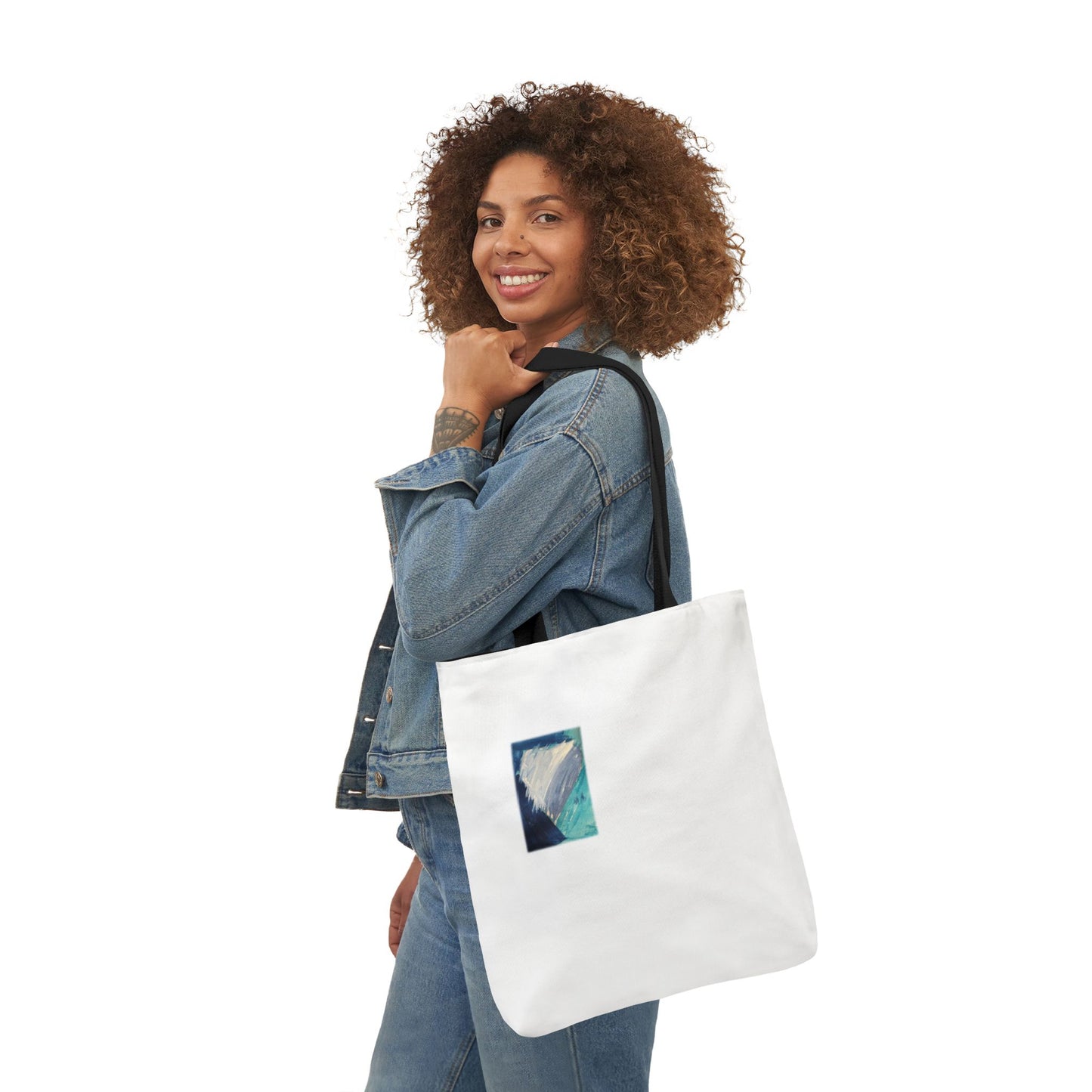 Blue Heart Tote Bag - 1 Corinthians 16:14