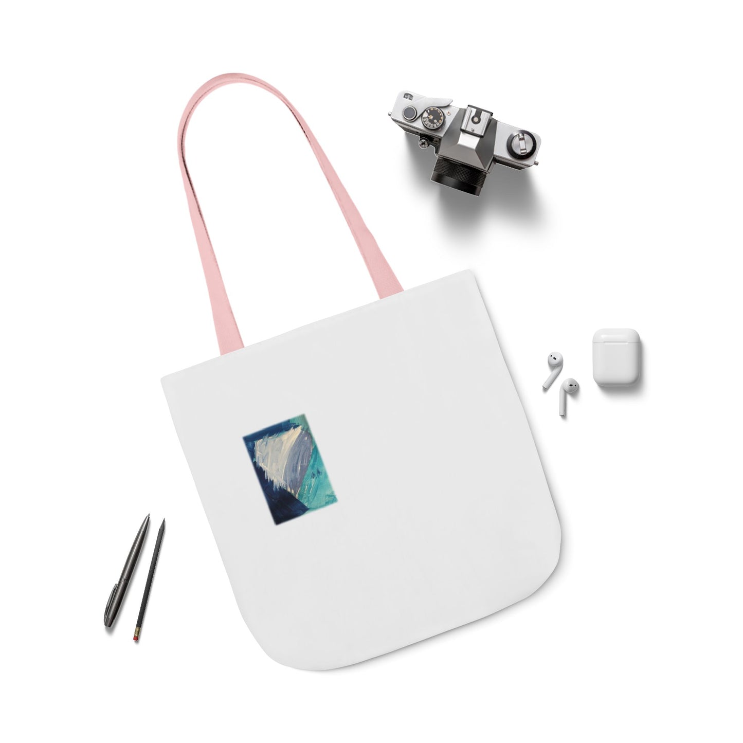 Blue Heart Tote Bag - 1 Corinthians 16:14