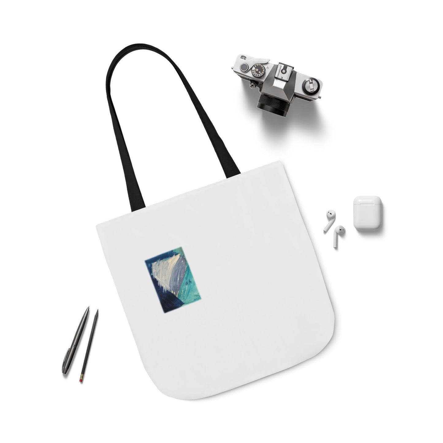 Blue Heart Tote Bag - 1 Corinthians 16:14