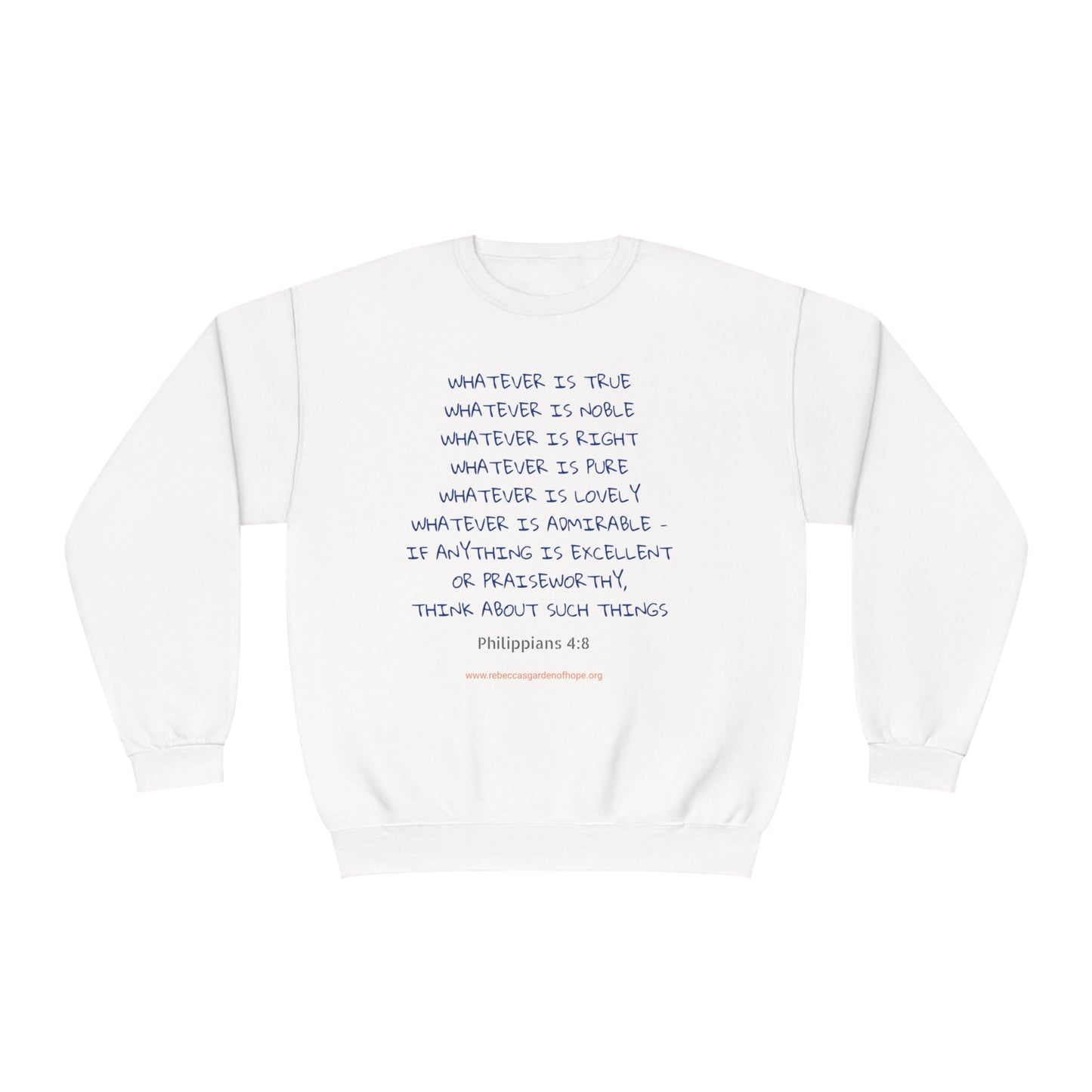 Philippians 4:8 Unisex Crewneck Sweatshirt