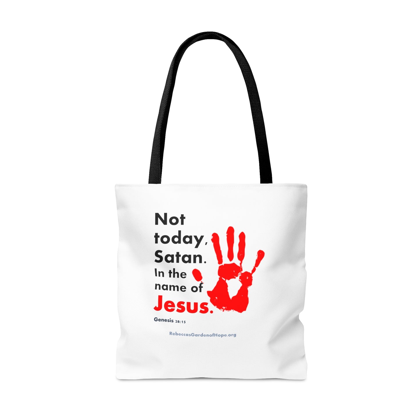 "Not Today satan" Tote Bag