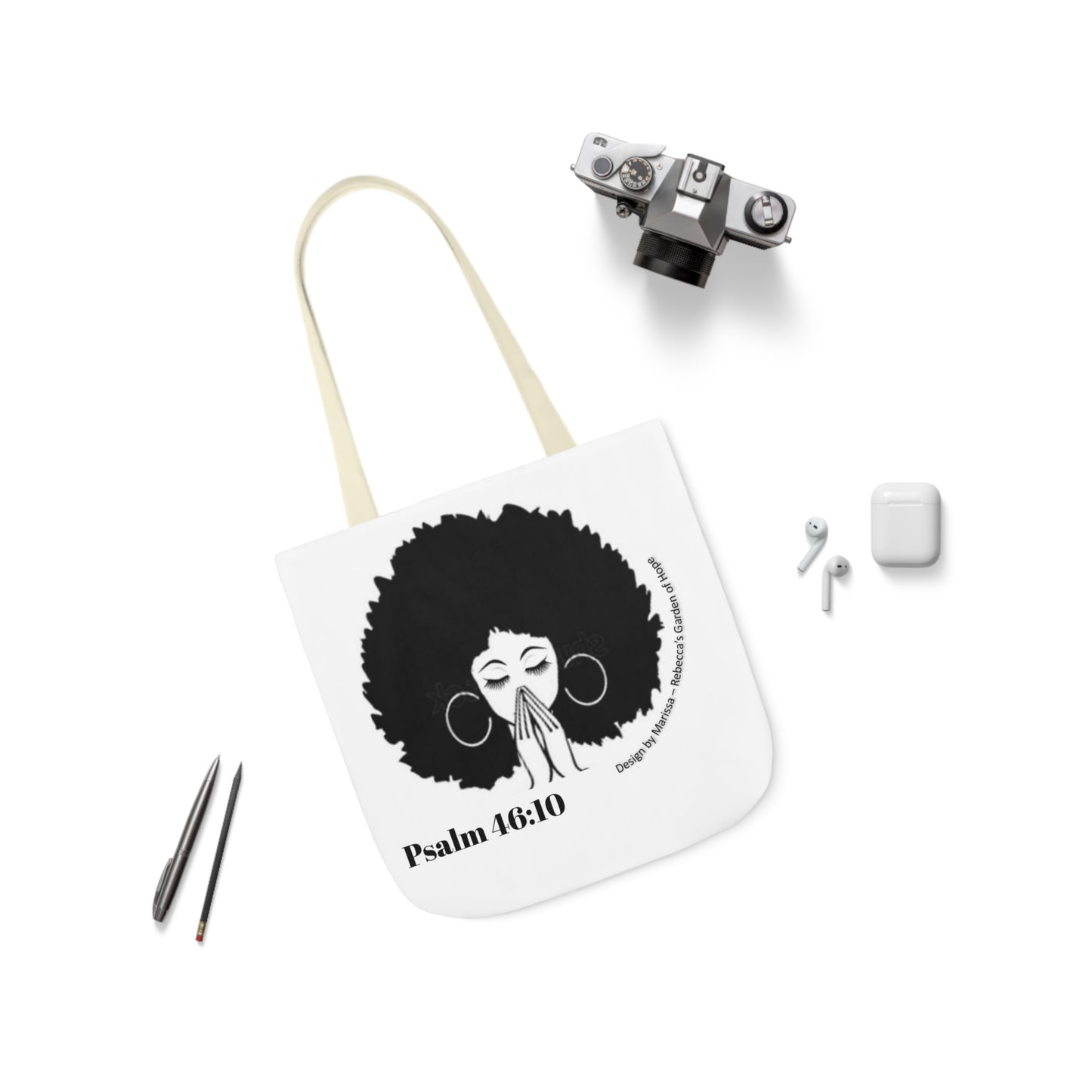 Psalm 46:10 Be Still and know that I am God....  Tote Bag