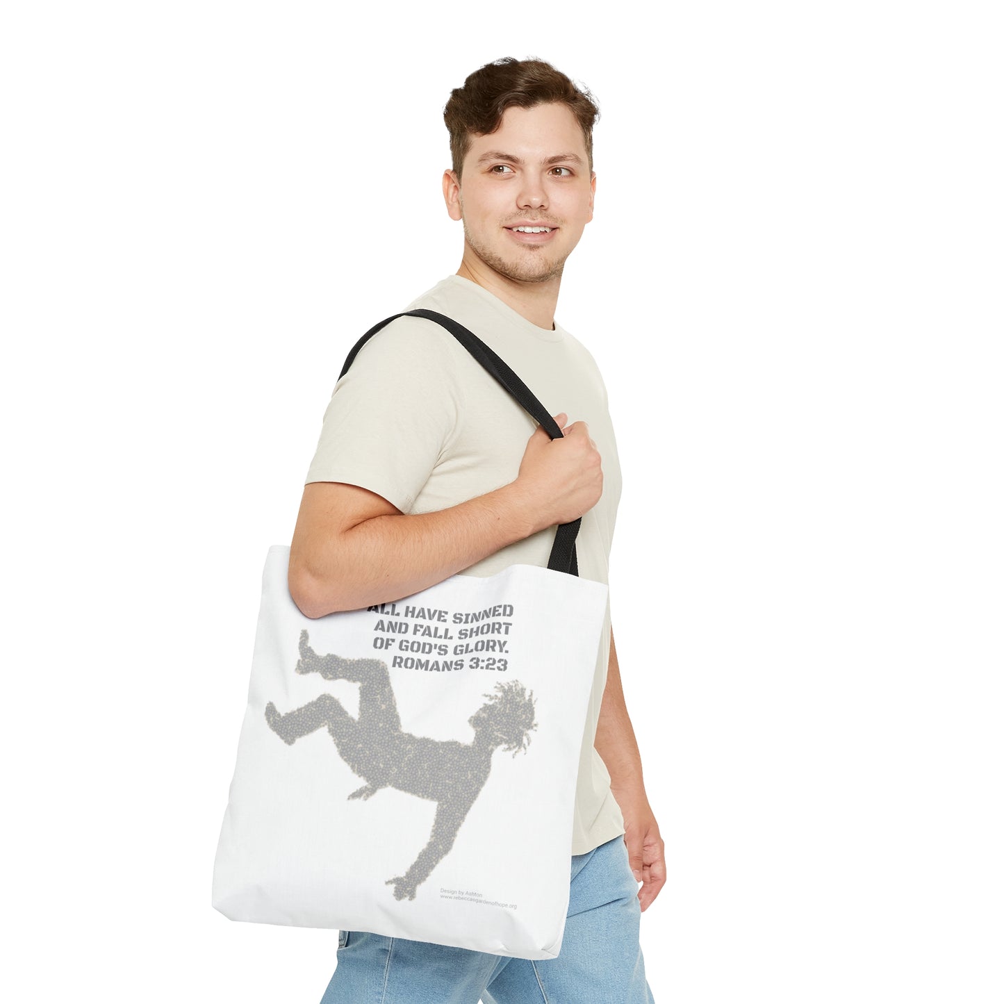 Romans 3:23  Tote Bag