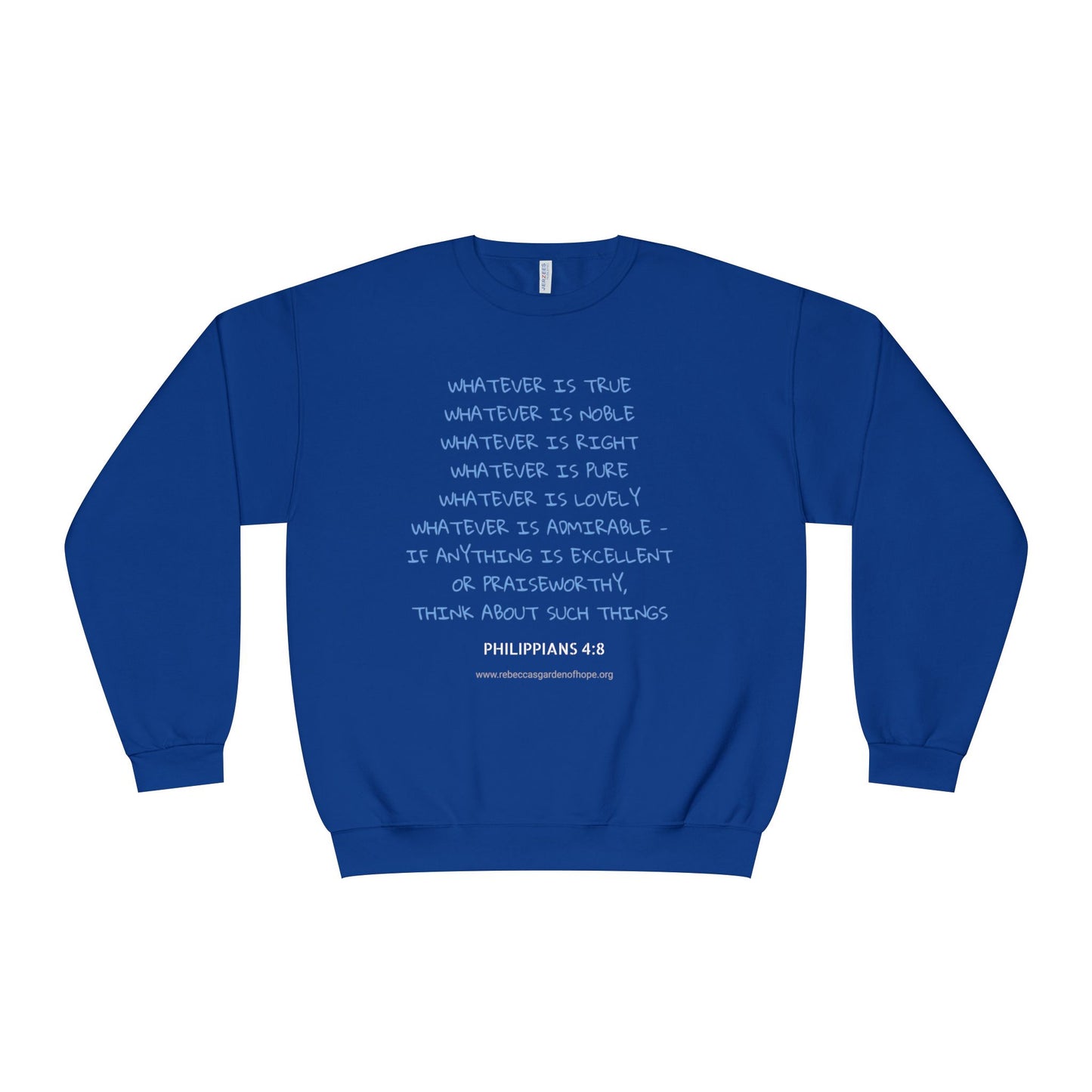 Philippians 4:8 Unisex Crewneck Sweatshirt