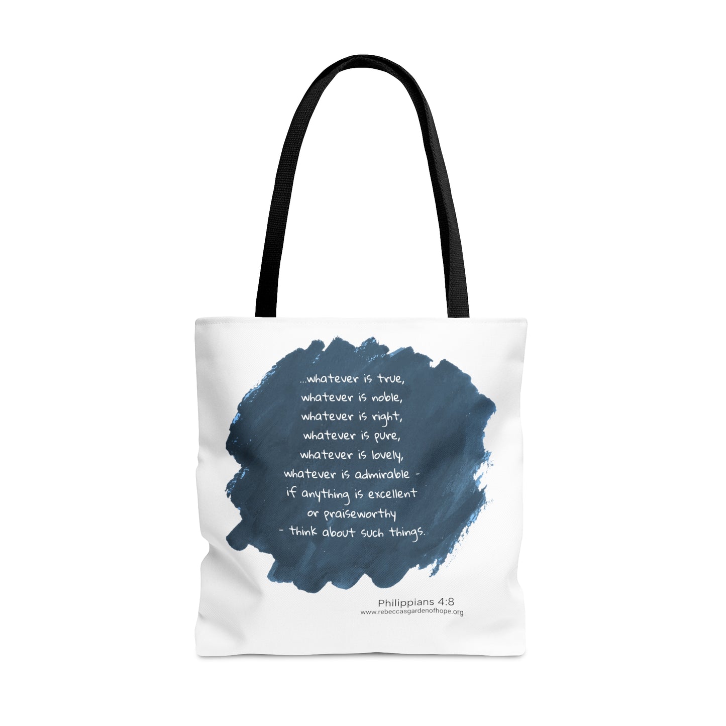 Philippians 4:8  Tote Bag