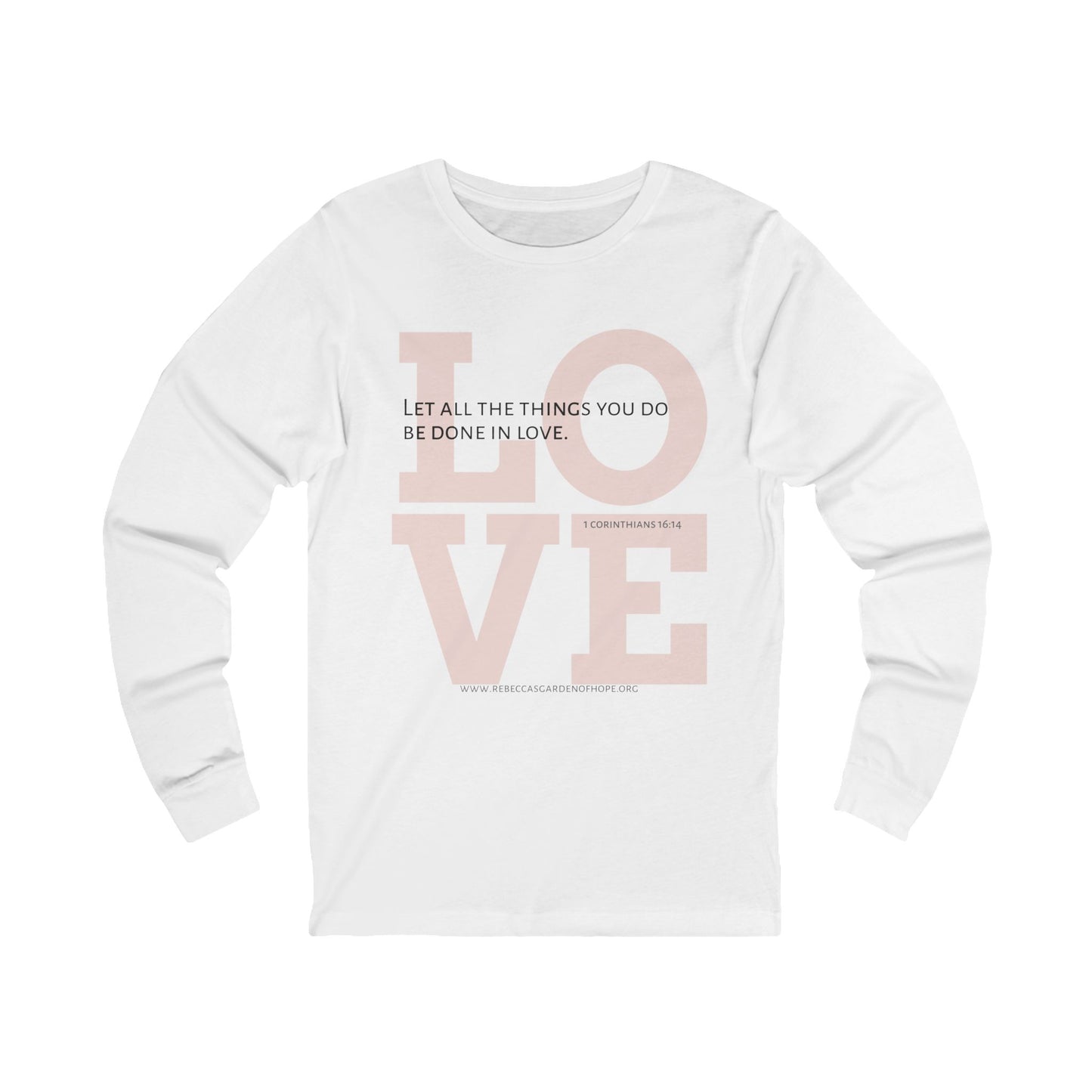 LOVE Unisex Jersey Long Sleeve Tee