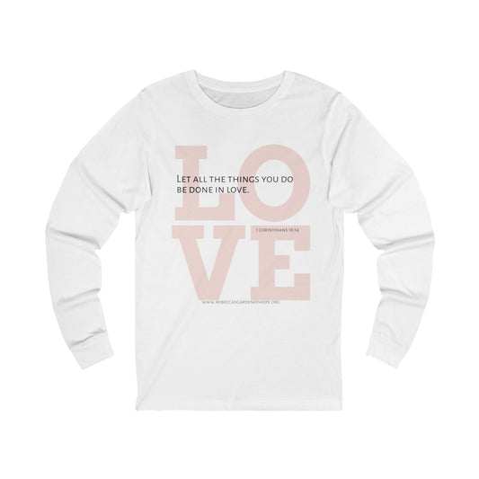 LOVE Unisex Jersey Long Sleeve Tee