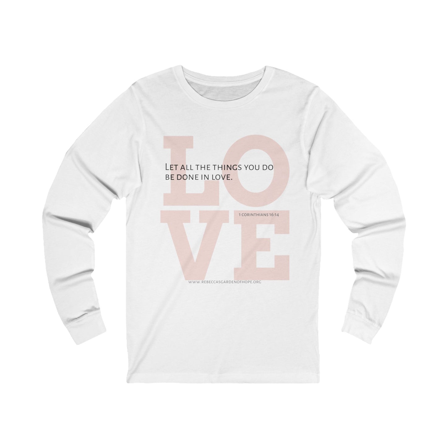 LOVE Unisex Jersey Long Sleeve Tee