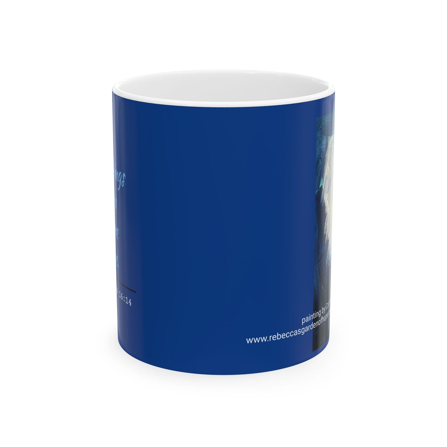 Blue Heart Ceramic Mug 11oz