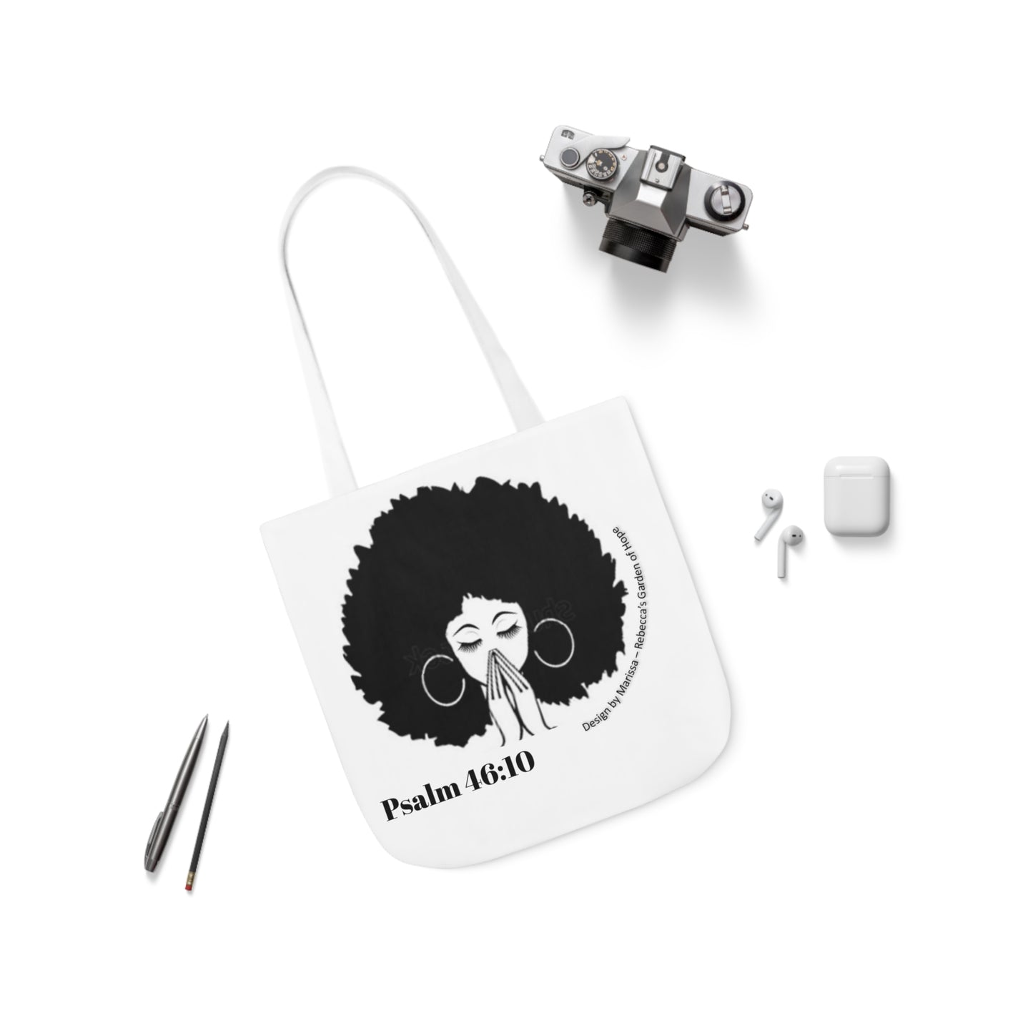 Psalm 46:10 Be Still and know that I am God....  Tote Bag