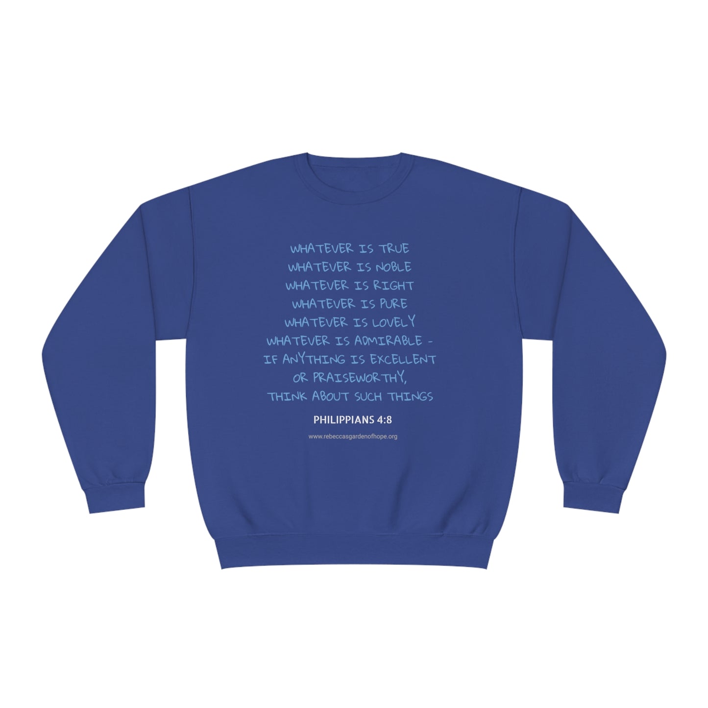 Philippians 4:8 Unisex Crewneck Sweatshirt