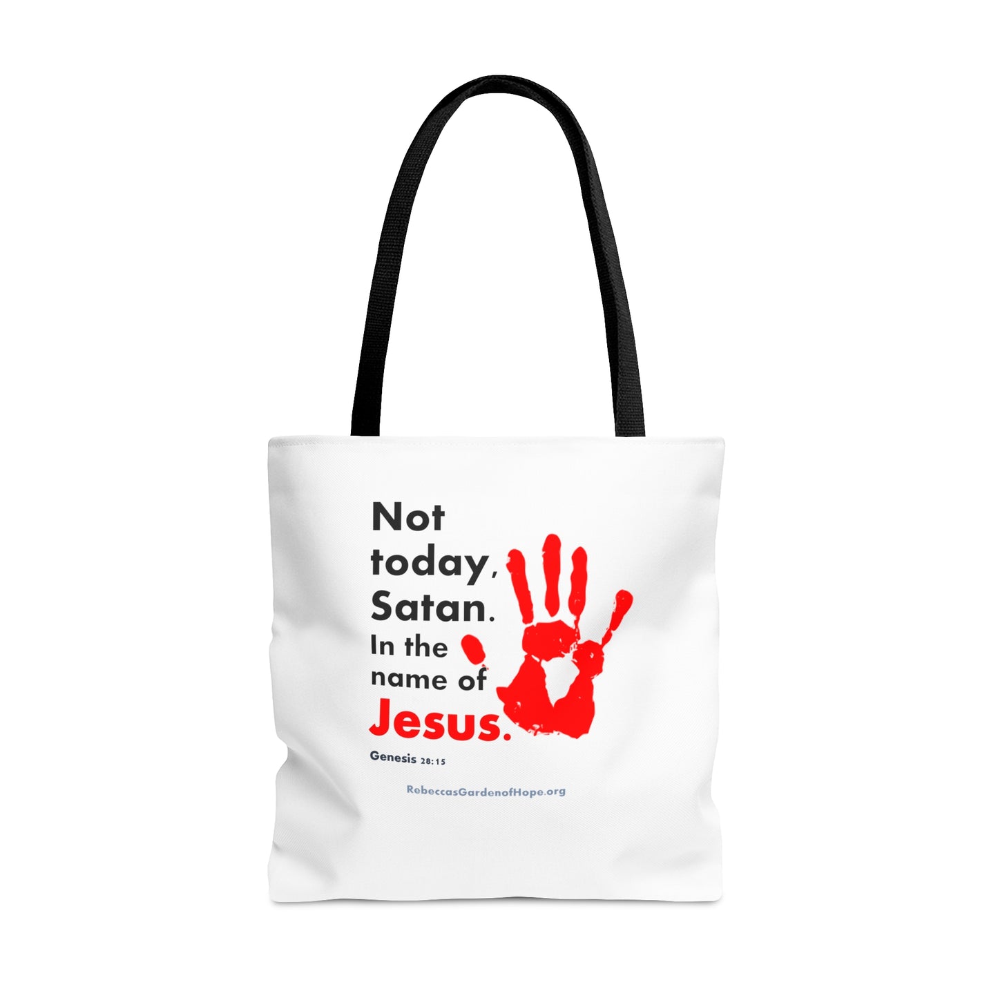 "Not Today satan" Tote Bag